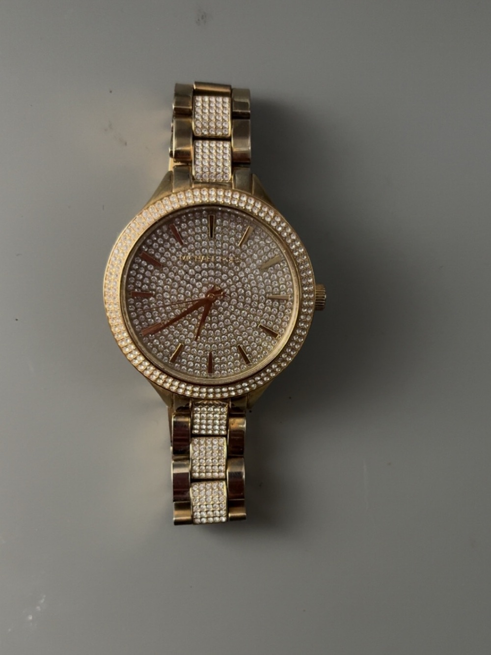 Michael Kors Gold Crystal Accent Women’s Watch -